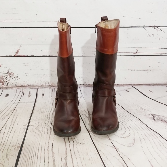 frye two tone boots